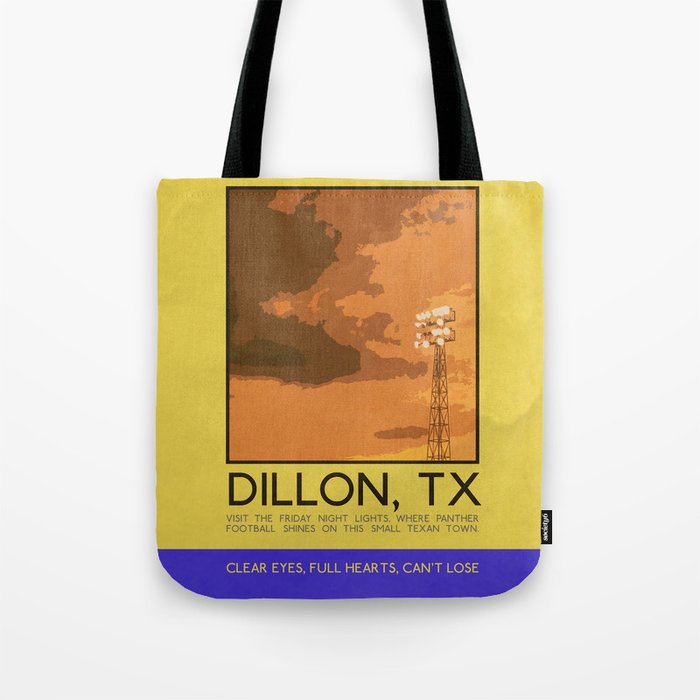 Silver Screen Tourism: DILLON, TX / FRIDAY NIGHT LIGHTS Tote Bag