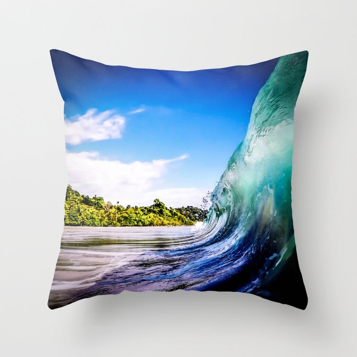Wave Wall Throw Pillow