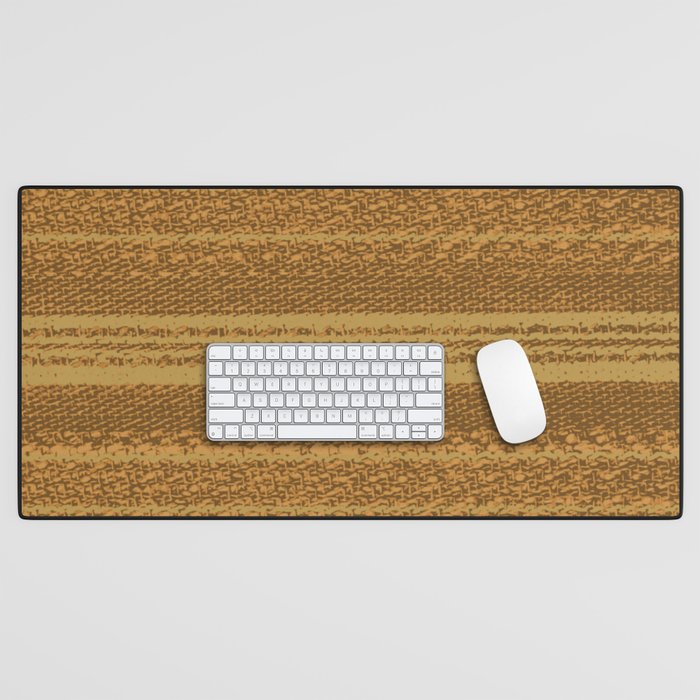 Big Stich Yellow Straw - Knitting Fabric Art Desk Mat