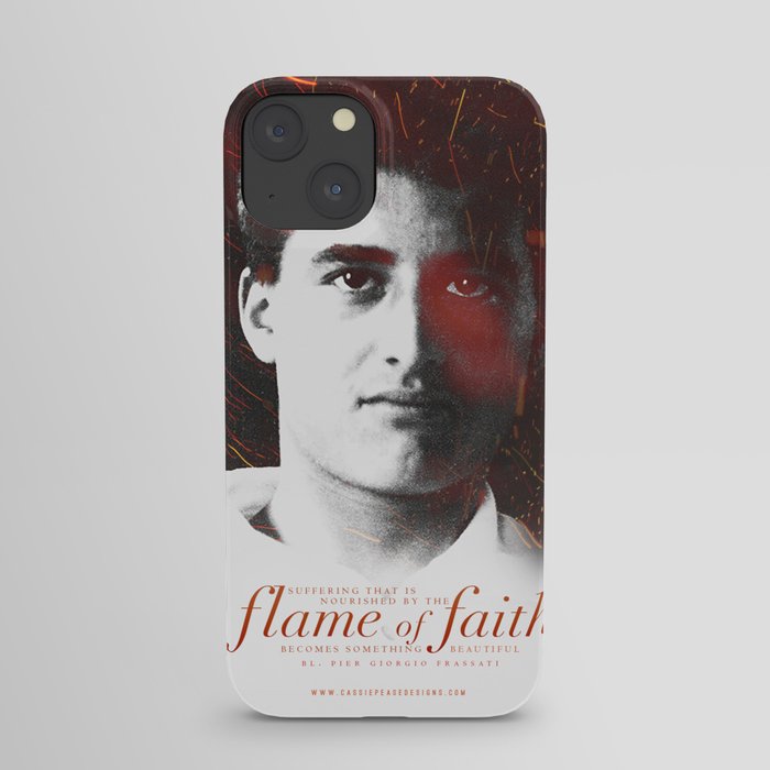 Frassati "Flame of Faith" iPhone Case