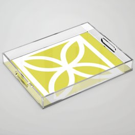 Palm Springs Breeze Block Citron Acrylic Tray