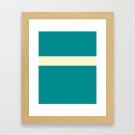 Marrs Green and a dash of cream Framed Art Print