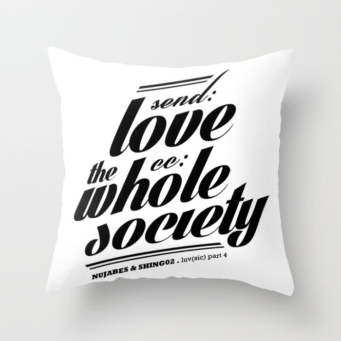 SEND LOVE Throw Pillow
