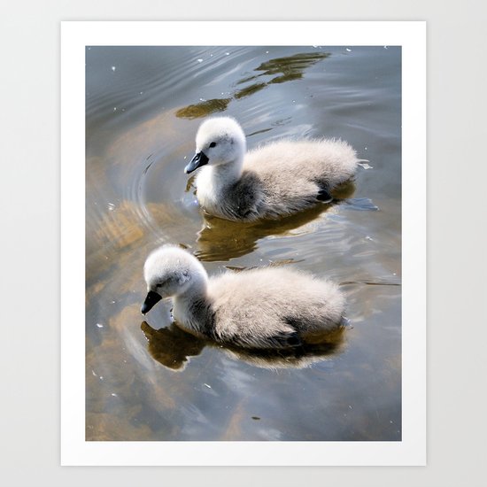Down down, deeper and down Art Print
