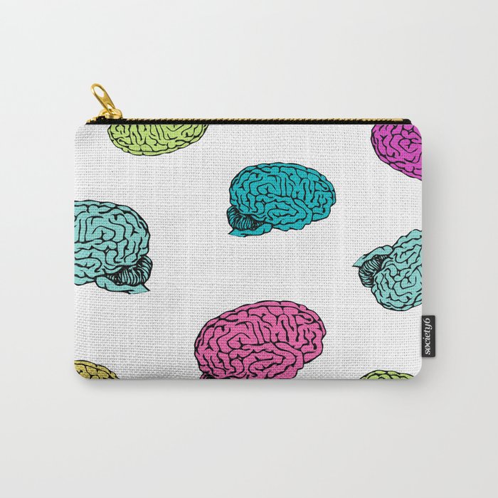 Colorful brain collage Carry-All Pouch
