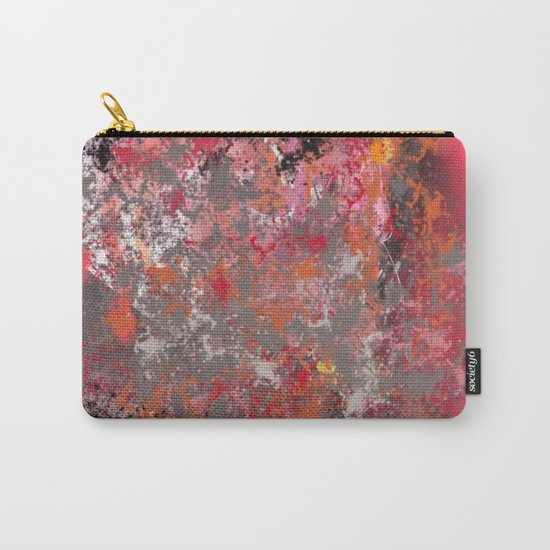 Red and Grey Abstract No.5 Carry-All Pouch