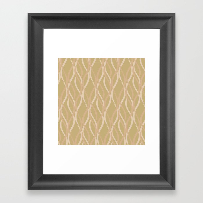 Geometric Weave 5 Framed Art Print