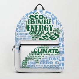Protect Earth Word Bubble Backpack