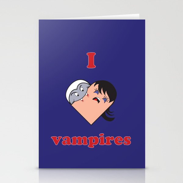 I Heart Vampires Stationery Cards
