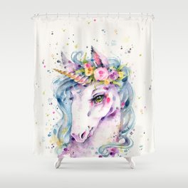 Little Unicorn Shower Curtain