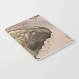 Abstract Metallic Oyster Shell Notebook