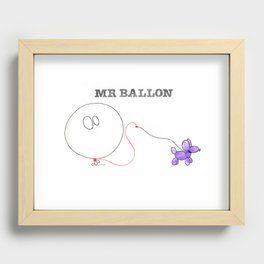 Mr Ballon Recessed Framed Print
