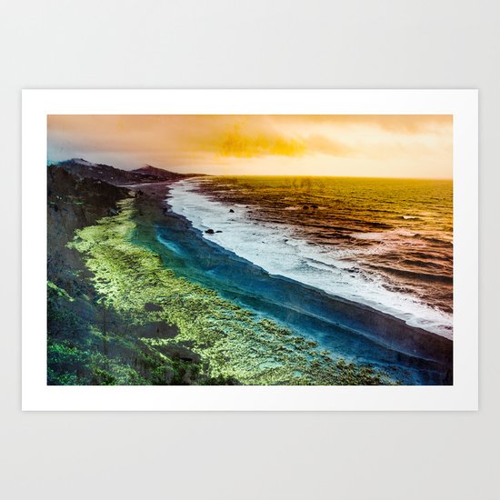 Rainbow Beach Art Print