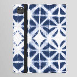 Moroccan design white and indigo blue iPad Folio Case