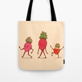 Strawberry Folk Tote Bag