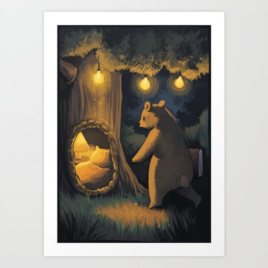 Go to sleep, little bear Art Print