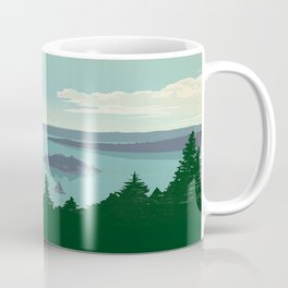 Vintage Lake Tahoe Travel Poster Mug