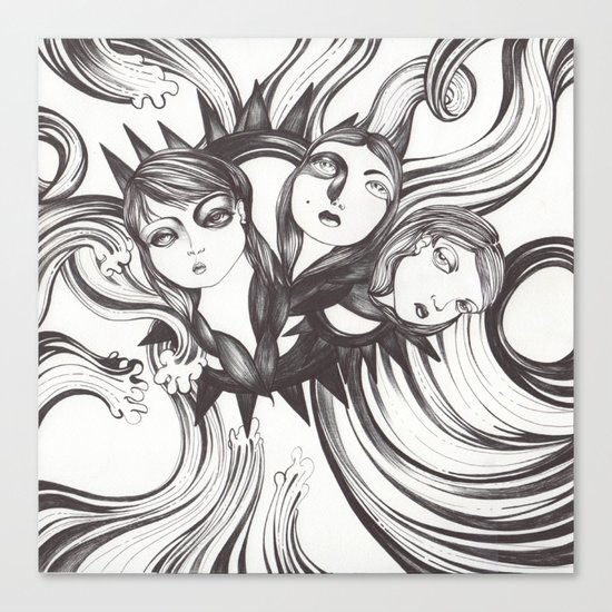Caída al vacío Canvas Print
