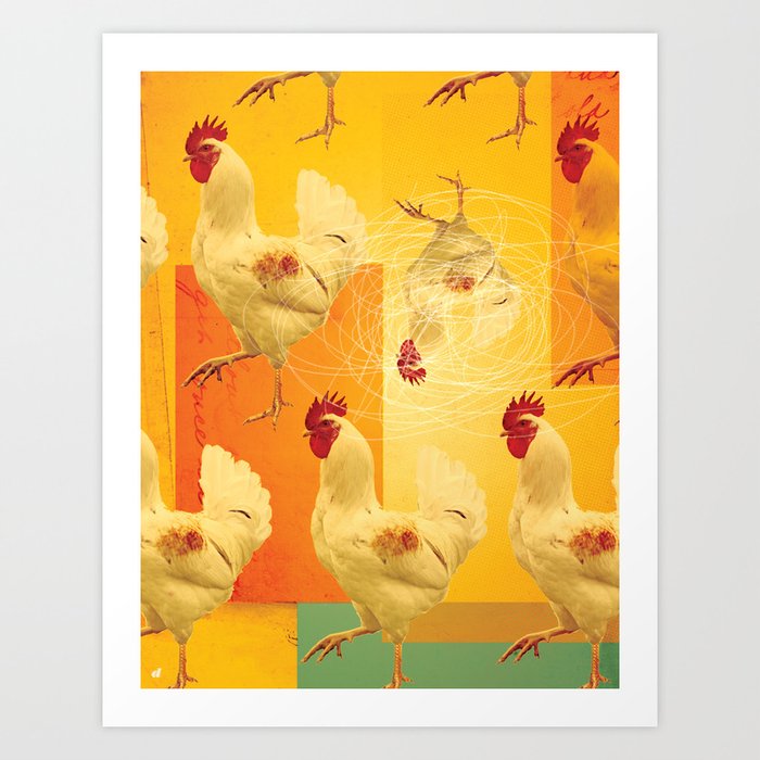 Chickens Art Print