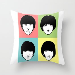 The Four Headed Monster Throw Pillow