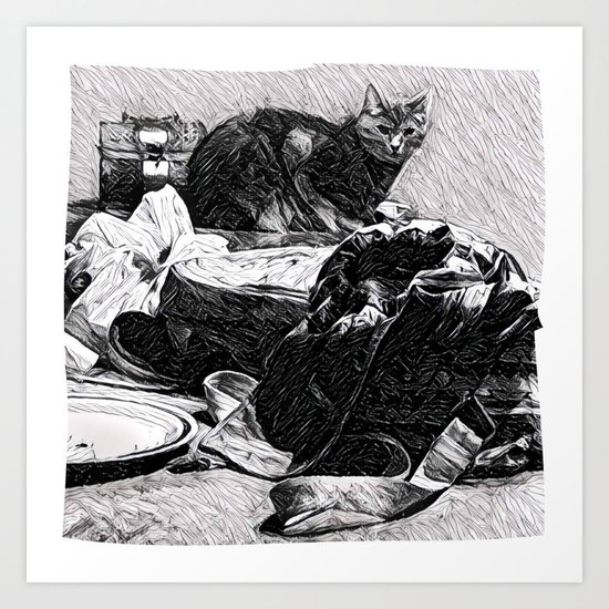 Baxter | The Cat That Lives With Me Art Print