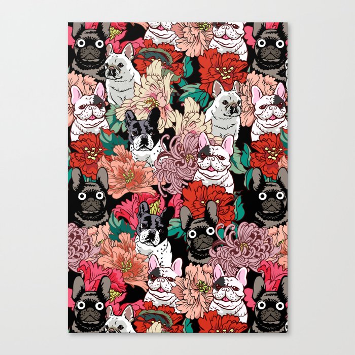 Because French Bulldogs Canvas Print