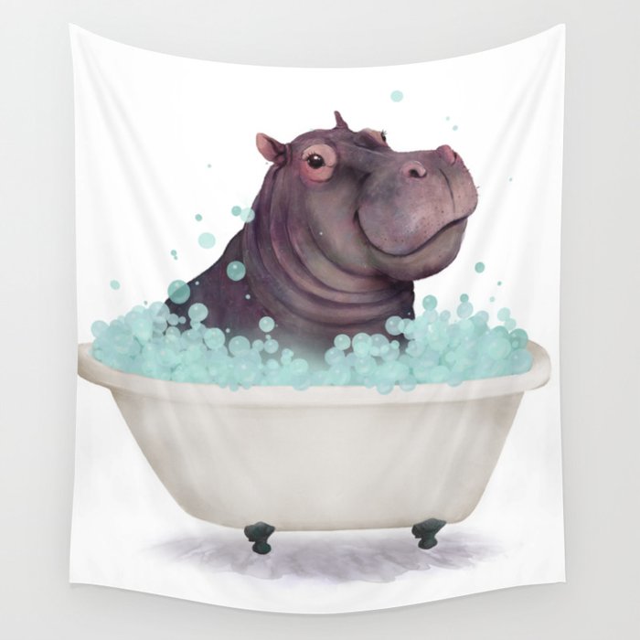 Hippo tapestry new arrivals