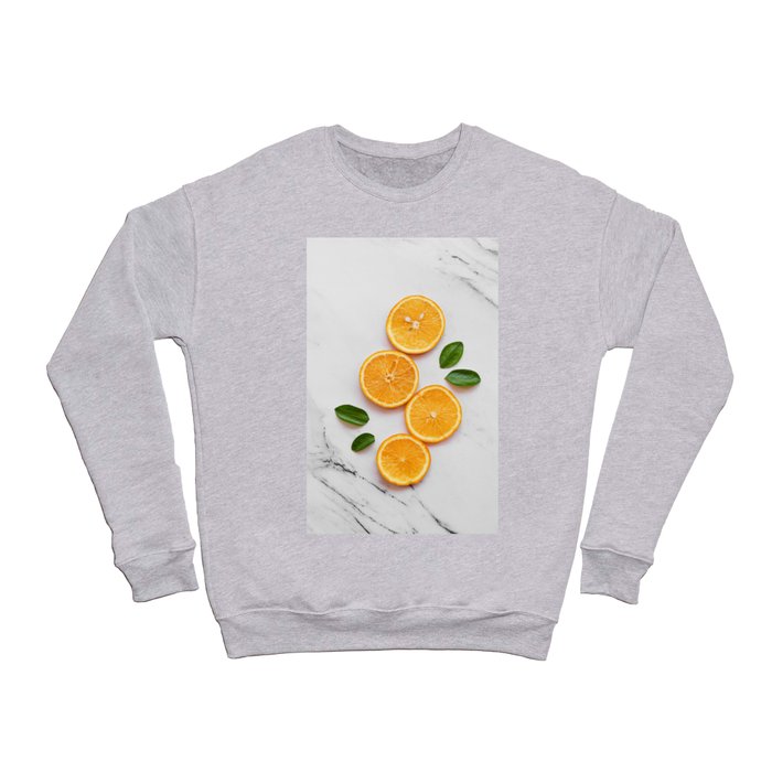 Fresh Orange Slices Crewneck Sweatshirt