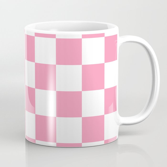 Pink Checkers Coffee Mug