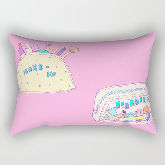 Make-up Hoarder Rectangular Pillow