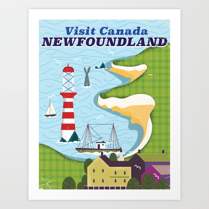 Wood Background Rustic Art Poster Newfoundland Provincial Map Art Print Geography Travel Poster Provincial Decor Canada Art Print