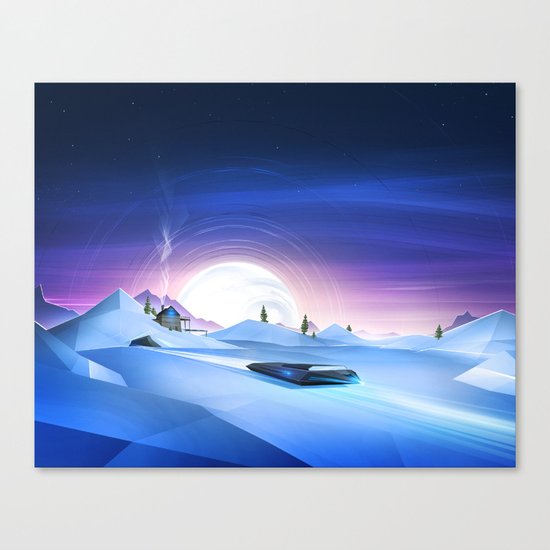 Cold Chase Canvas Print