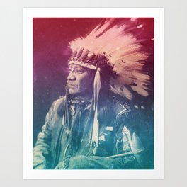 Painted Horse Sioux Native American Art Print By Deificusart