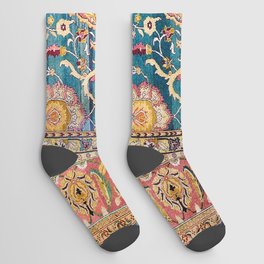 Amritsar Punjab North Indian Rug Print Socks