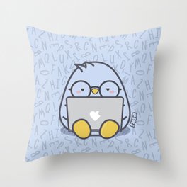 Piki Typing Throw Pillow