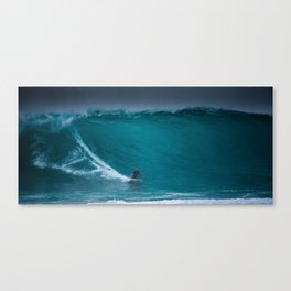 Kelly Slater riding Pipeline Canvas Print