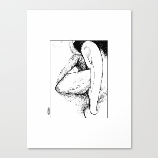 asc 269 - Le murmure d’ange (The whispering angel) Canvas Print