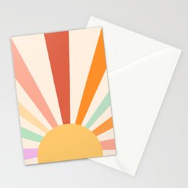 Boho Sun Colorful Stationery Card