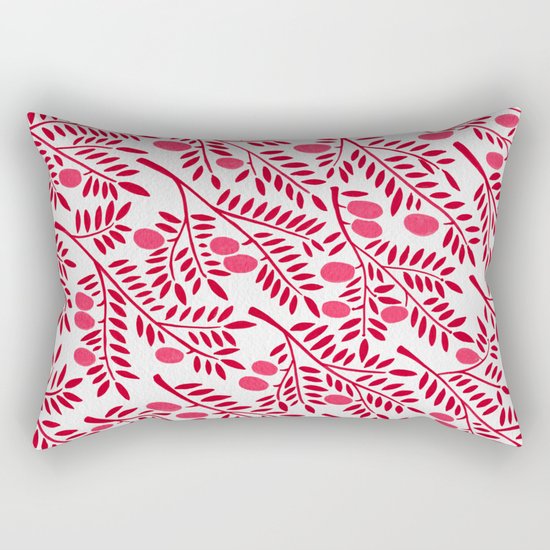 Olive Branches – Fiery Palette Rectangular Pillow