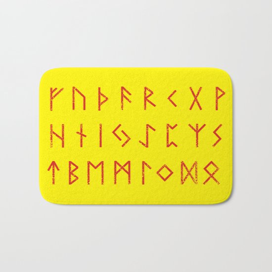 Elder Futhark Bath Mat