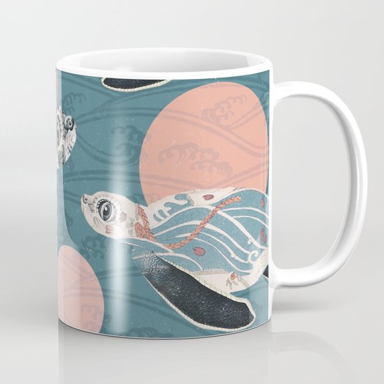 Sea Turtle Polka Mug