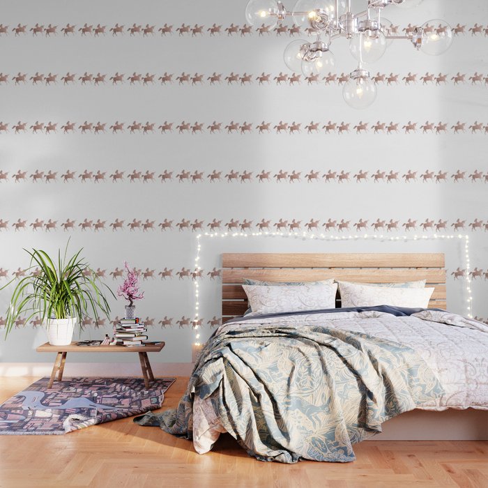 Rose Gold Unicorn Wallpaper By Peggieprints Society6
