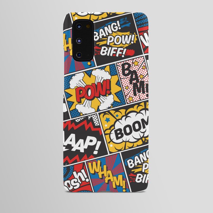 Modern Comic Book Superhero Pattern Color Colour Cartoon Lichtenstein Pop Art Android Case