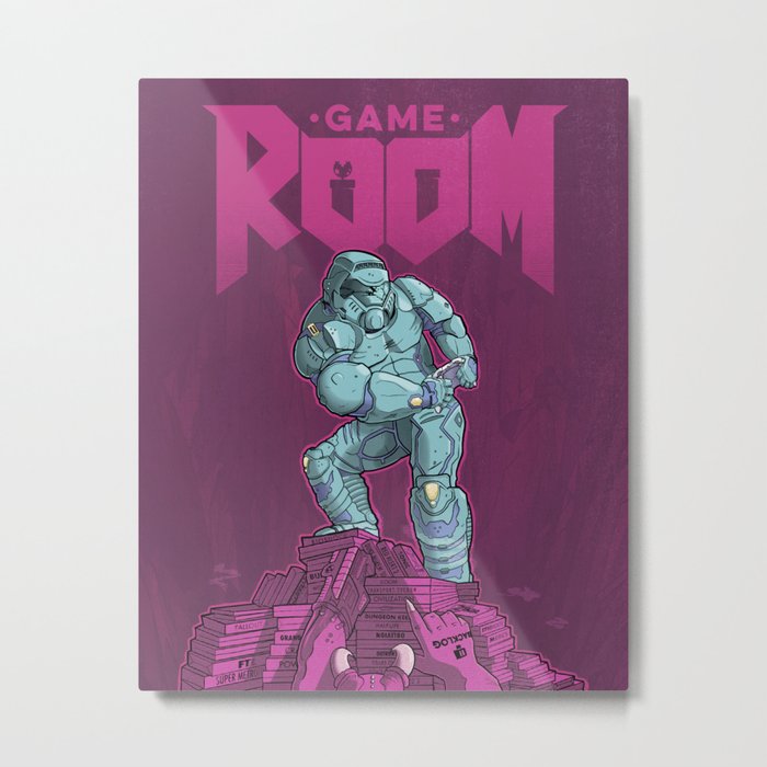 Rage Against the Game Room Backlog Metal Print