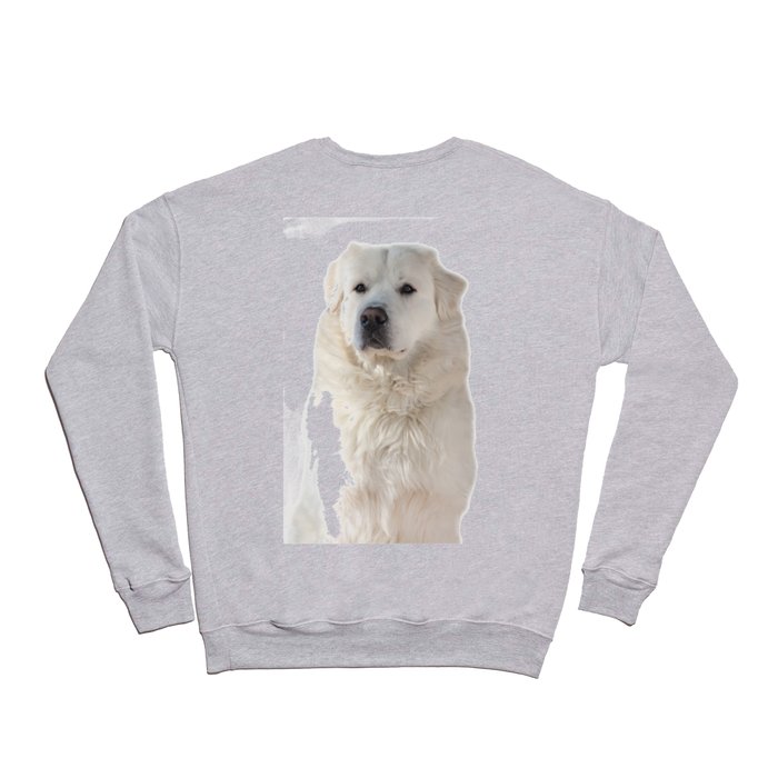 Great Pyrenees dog Crewneck Sweatshirt by Happyforever Society6