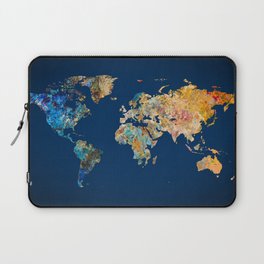 World Map 11 Laptop Sleeve
