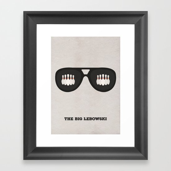 The Dude Minimalist Framed Art Print