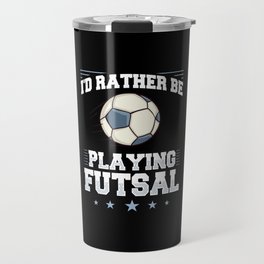 Futsal Soccer Ball Court Goal Training Player Travel Mug