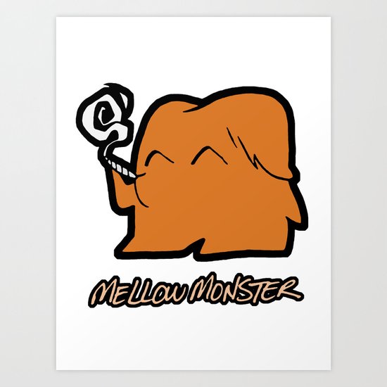 Mellow Monster Art Print
