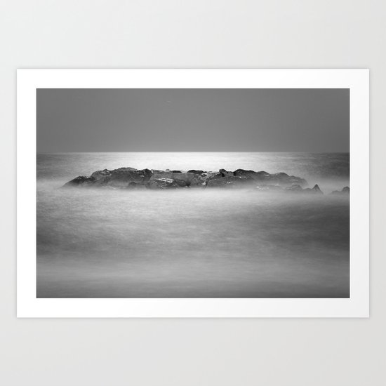 Magical moonlight at the sea Art Print